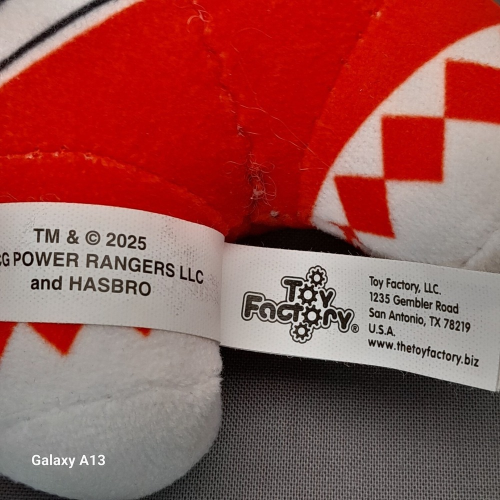 Red Ranger Mighty Morphin Power Rangers Plush 7.5" Toy Factory 2025 - Picture 7 of 8